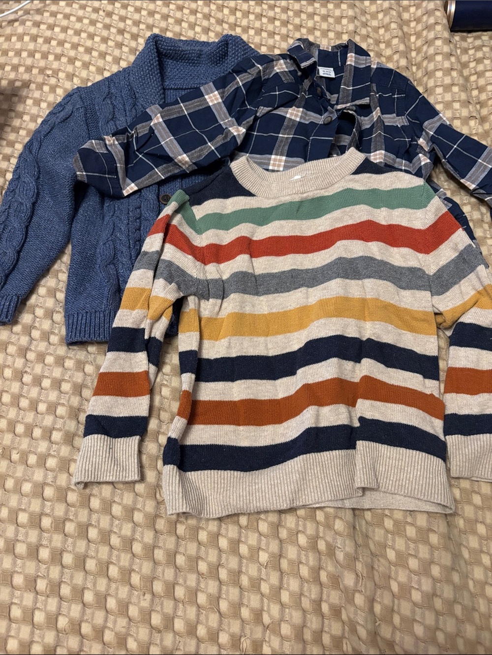 Striped Knit Sweater in Multi Colors